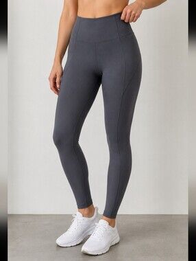 Girlfriend Collective High Rise Compressive Leggings Gray Sustainable Activewear